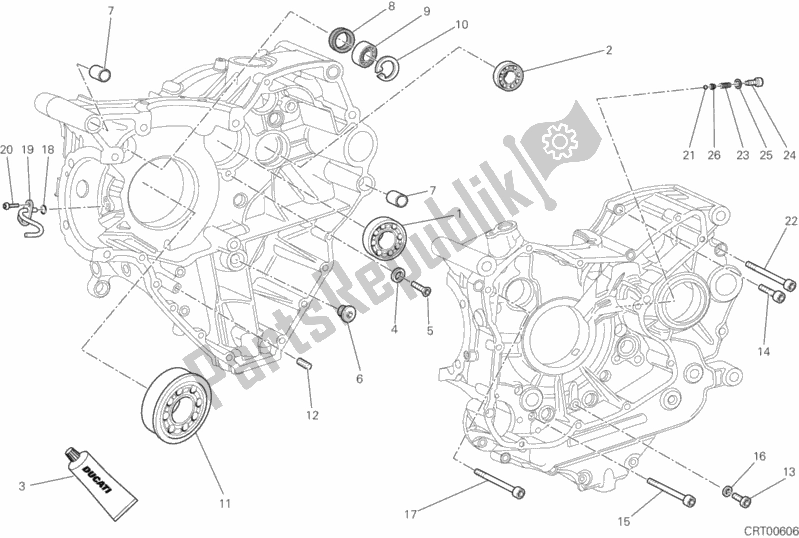 Todas las partes para Cojinetes Del Cárter de Ducati Superbike 848 EVO USA 2012
